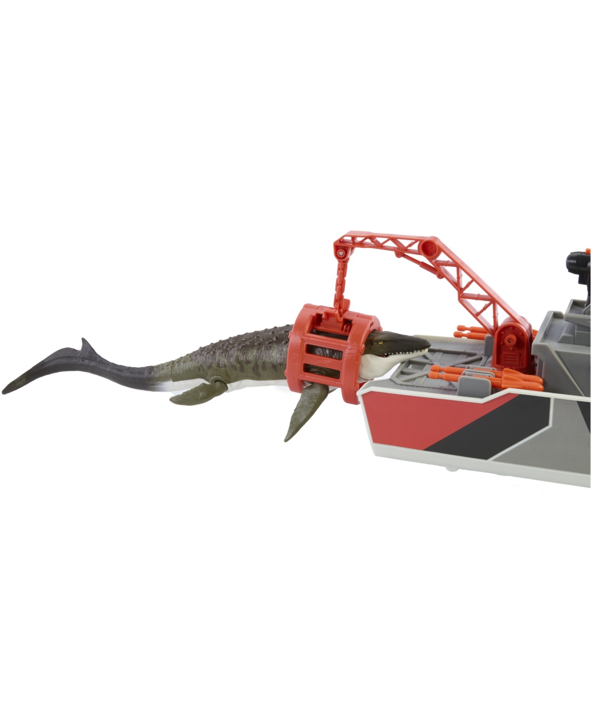 Matchbox Jurassic World Mosasaurus Rescue Action Boat Playset