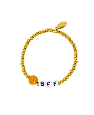 Girls BFF Heart / Clover Bead Bracelet Set