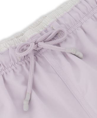 Men's Solid Woven Swim Trunks