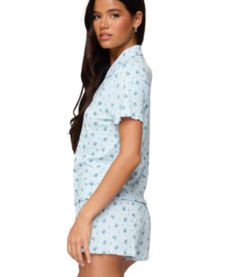 Женская рубашка Camden Pointelle с цветочным принтом на пуговицах от Edikted