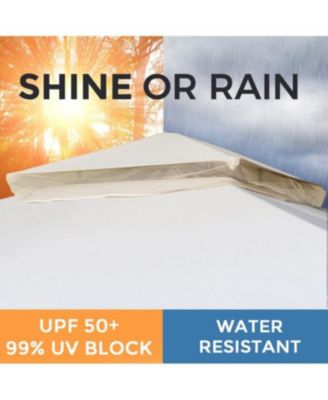 Rustproof Double Top Gazebo with Mosquito Curtains for Outdoor Enjoyment