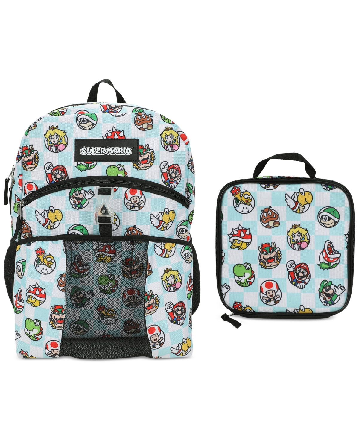 Super Mario Toddler & Little Kids Backpack & Lunch Bag Set In Blue