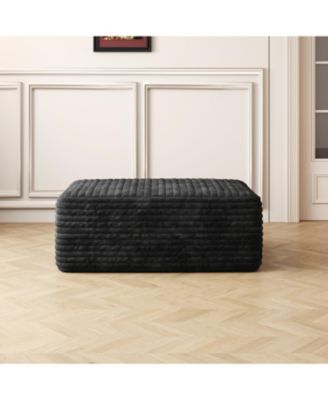 Sofa ottoman, No Assembly Required,Plush Corduroy Fabric)