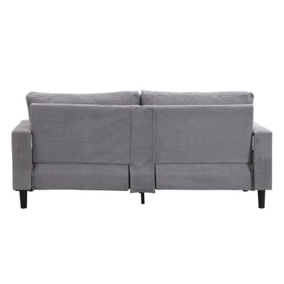 74" High-Resilience 3-Seater Sofa, Modern Upholstered Sofa