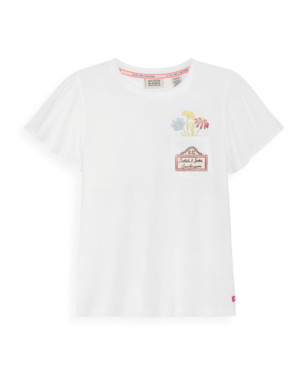 Scotch & Soda Big Girls Denim Group Stretch T-shirt
