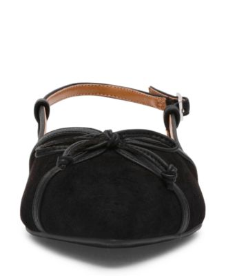 Women's Carsen Bow Pointed-Toe Slingback Flats