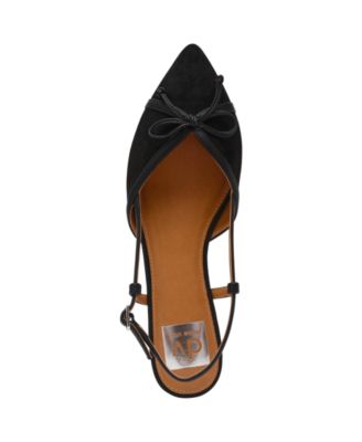 Women's Carsen Bow Pointed-Toe Slingback Flats