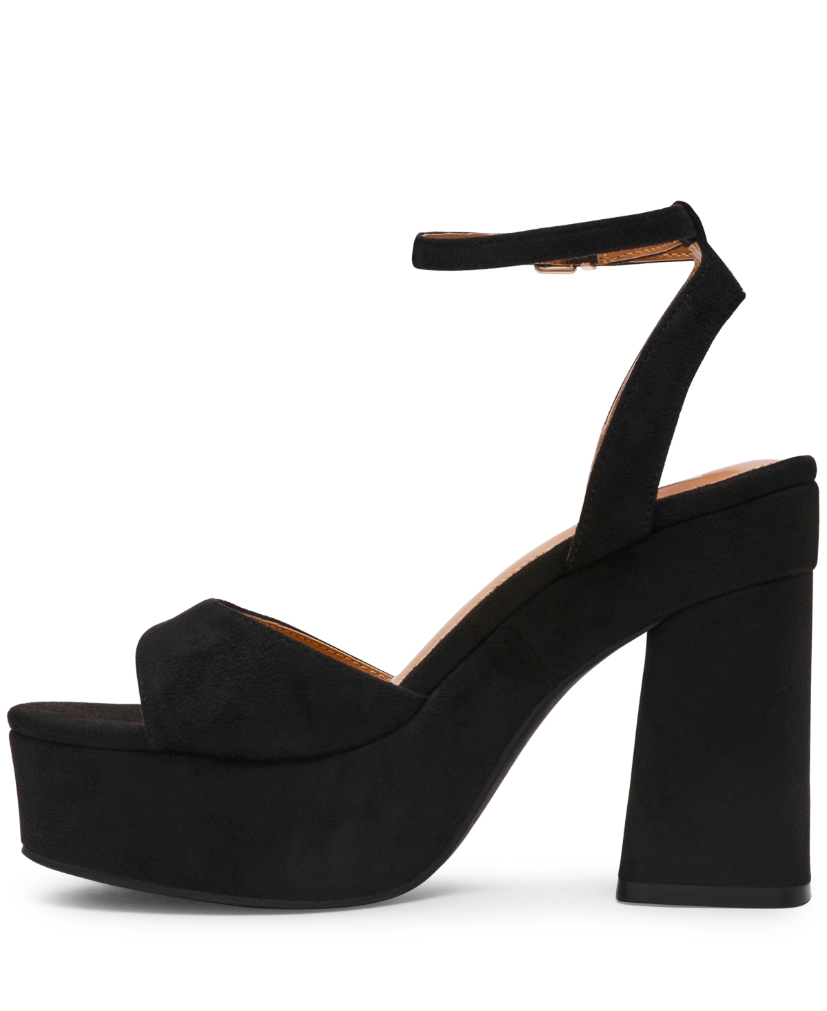 Dv Dolce Vita Women's Wizzard Two-piece Platform Block Heel Dress Sandals In Black