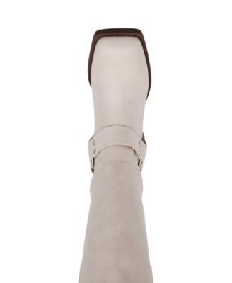 Women's Tanzy Wide Calf Tall Harness Moto Engineer Boots