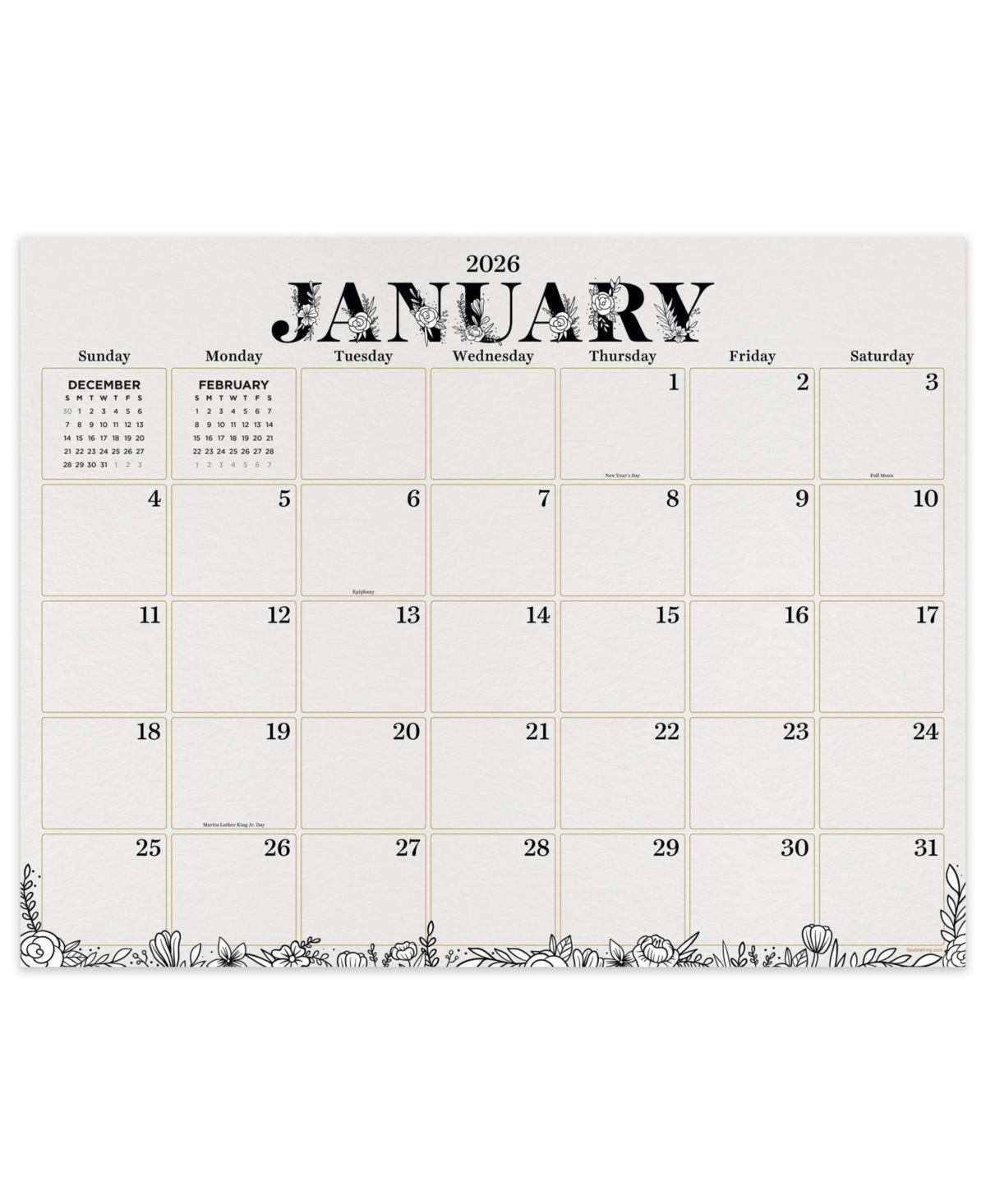 2026 Susan Branch Large Desk Pad Monthly Blotter Calendar - Multicolor