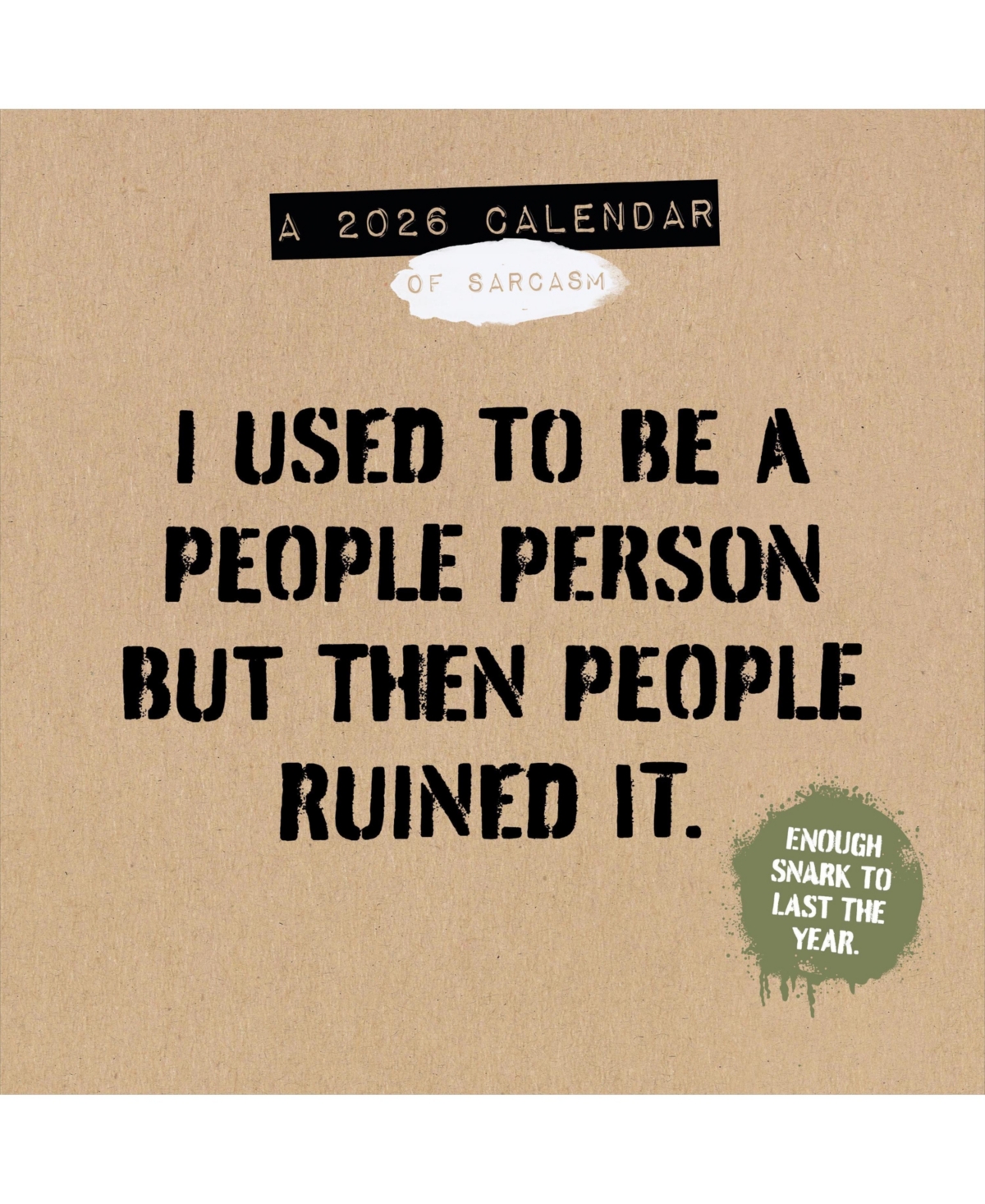 2026 Anti-Affirmations Wall Calendar - Multicolor