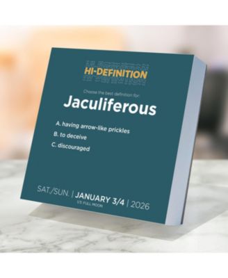 2026 Daily Word Puzzle Daily Desktop Calendar