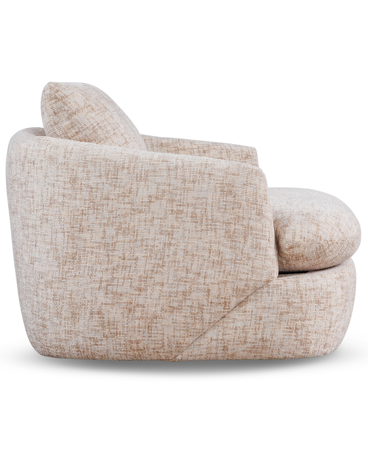Macy's Rhyder 43" Fabric Accent Swivel Chair, Exclusively At