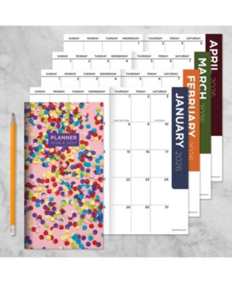 2026-2027 Confetti Party Small Monthly Pocket Planner