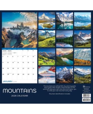 2026 Mountains Wall Calendar