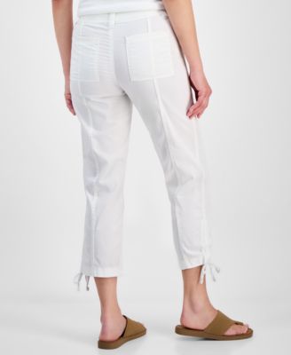 Women's Mid Rise Tie-Hem Ankle Pants, Exclusively at Macy's
