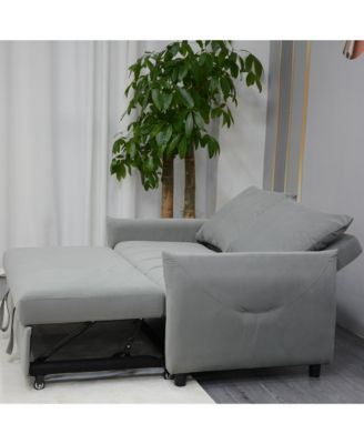 Convertible Velvet Sleeper Sofa Bed