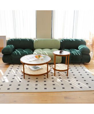 Modern Farmhouse Nesting Coffee Table Set