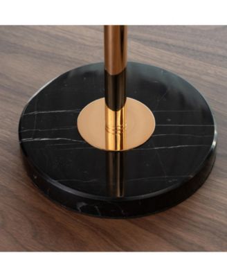 Streamdale Adjustable Marble Side Table Gold & White