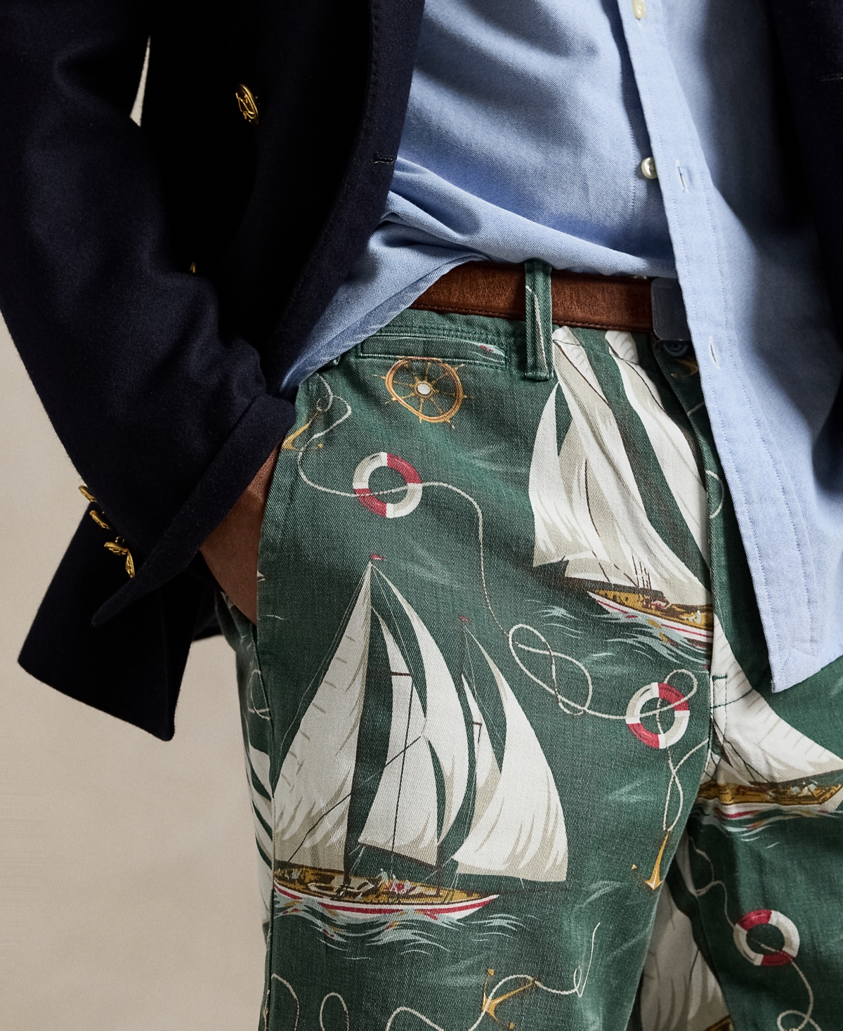Polo Ralph Lauren Classic Fit 8-inch Sailboat Print Chino Shorts