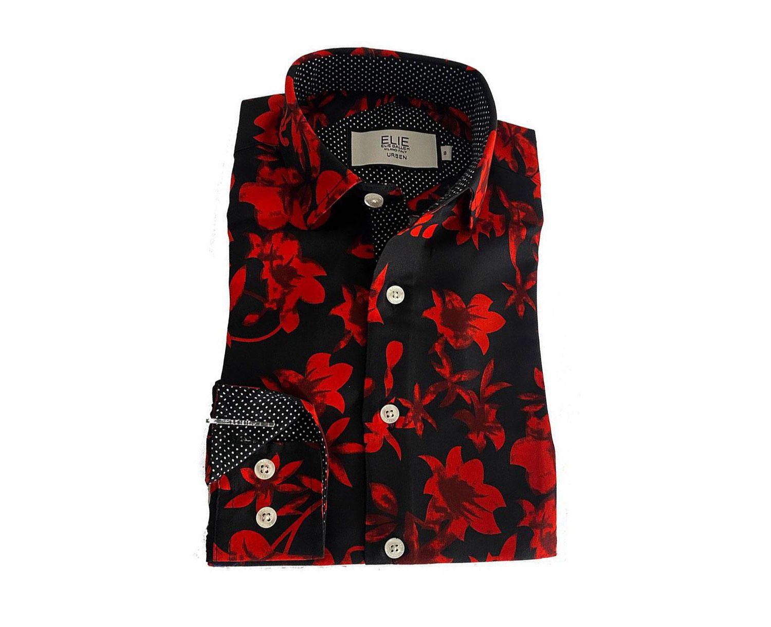 Big Boys Navy Floral Shirt