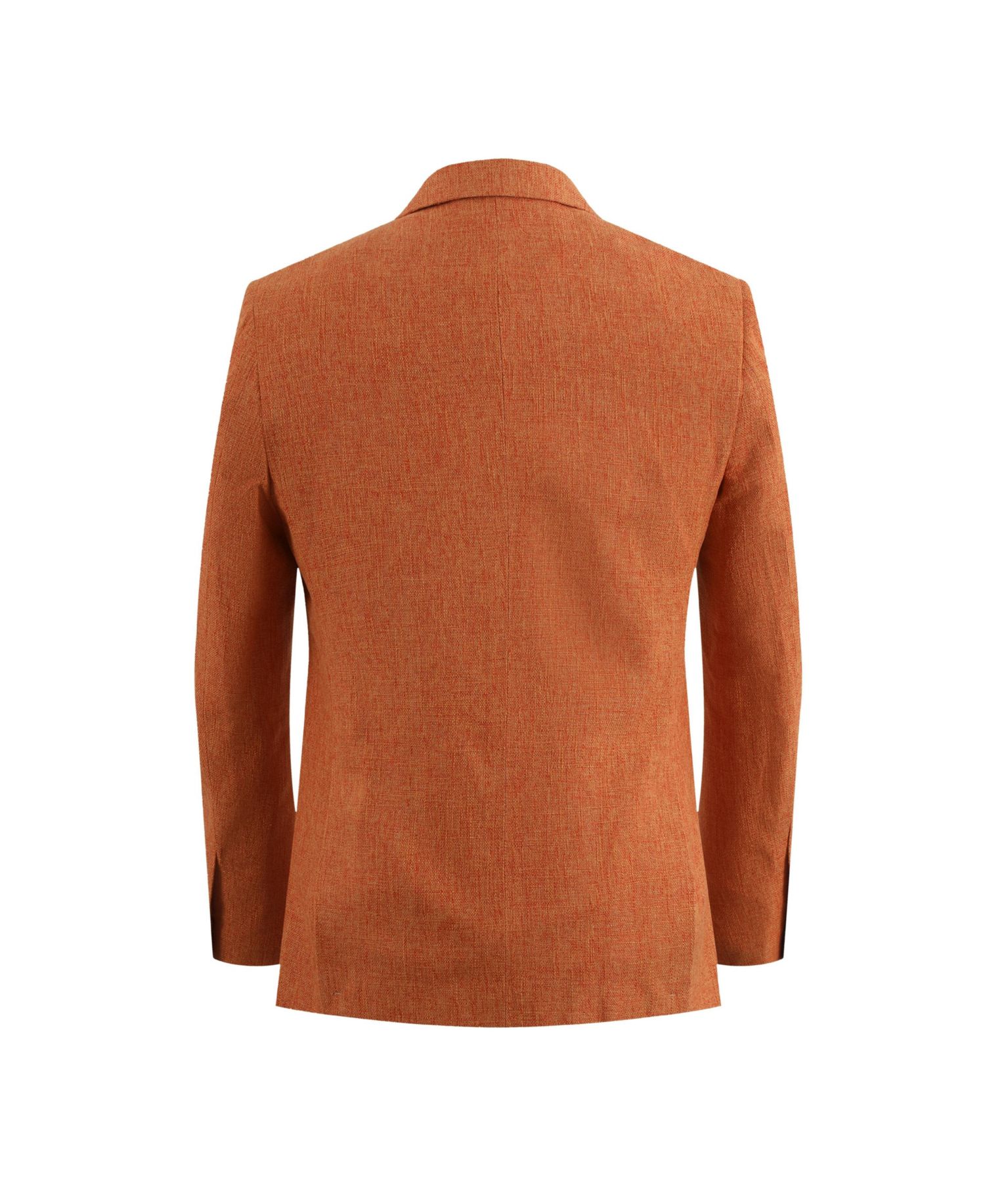 Boys Orange Slim Fit Classic Melange Jacket