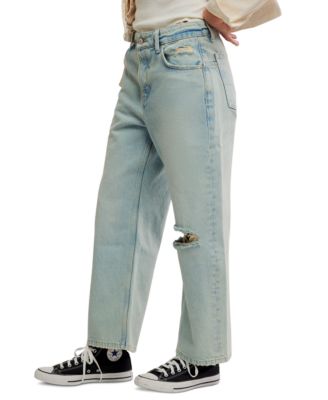 Women's Deep Trance Boyfriend Cut Cotton Jeans