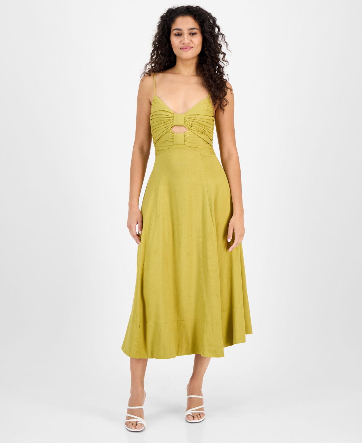 Women's Celina Sleeveless Cutout Dress - Chartreuse