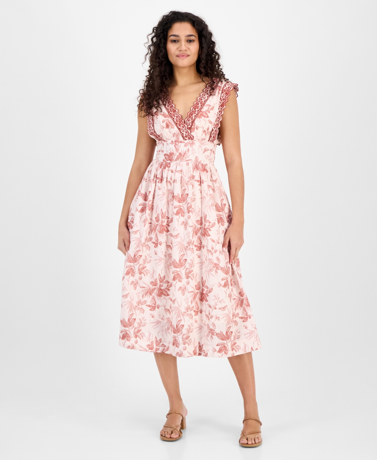 En Saison Women's Sedona Midi Dress In Pink
