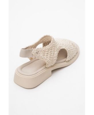 Weave Leather Woven Sandal (Women)