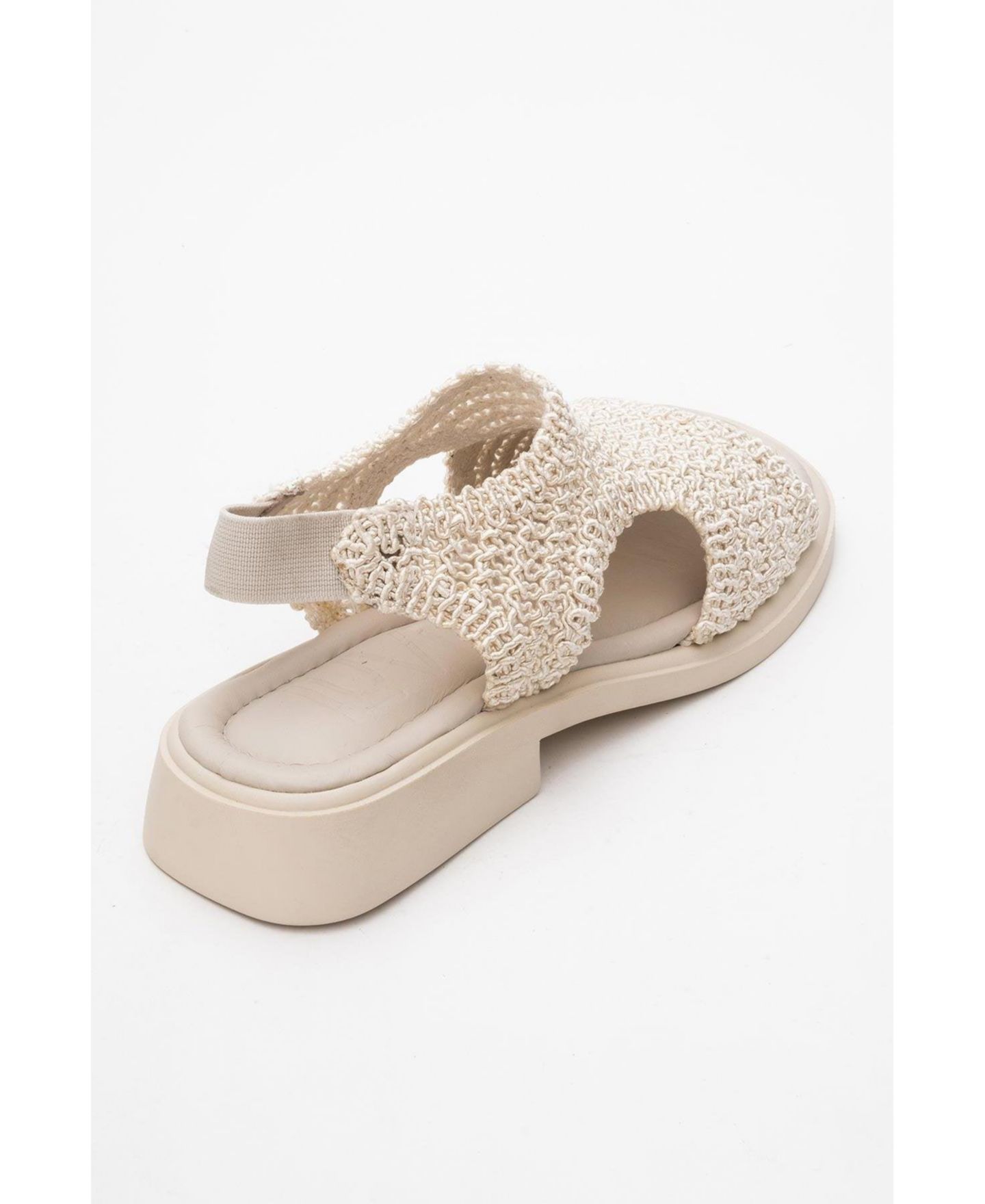 Женские сандалии Forever & Always Shoes Weave Leather Woven (Women), цвет: Бежевый кожаный — фото 4