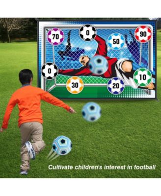 Sticky Soccer Games Set for Kids – Indoor/Outdoor Mini Goal with Adhesive Balls | No Inflation Needed | Fun Backyard & Birthday Gift for Boys & Girls Ages 3+