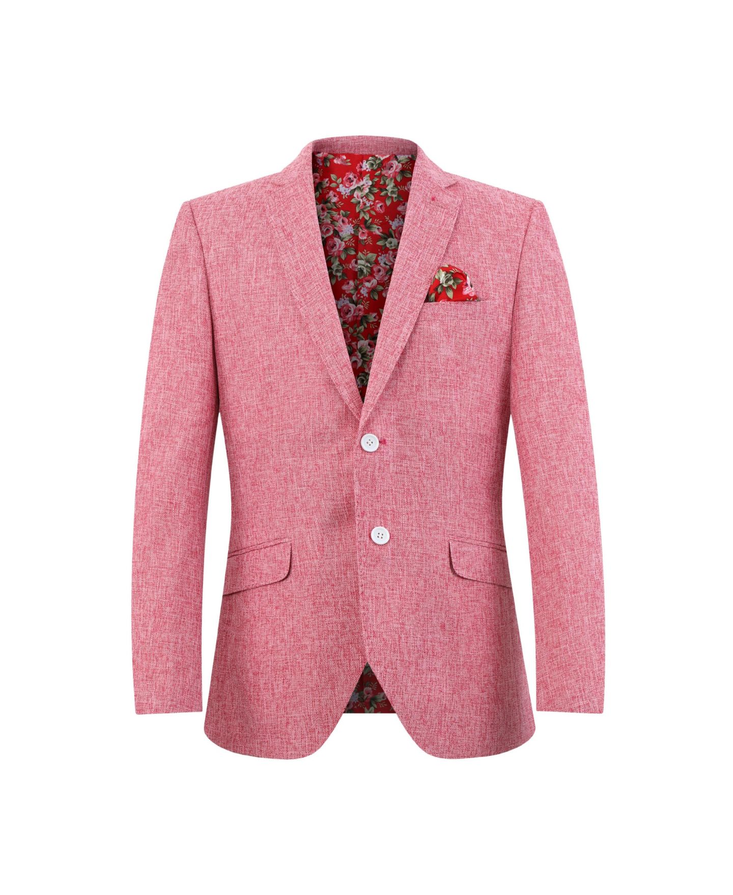 Куртка Elie Balleh Pink Slim Fit Clasic Melange Jacket для мальчиков, цвет: Розовый — фото 1