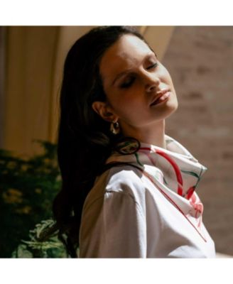 Dianthus - Silk Bandana for Women