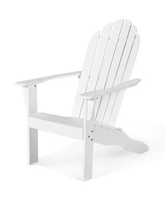 2PCS Wooden Classic Adirondack Chair Lounge Chair Outdoor Patio
