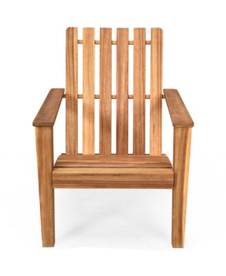 4PCS Outdoor Wooden Adirondack Chair Patio Lounge Chair w/ Armrest