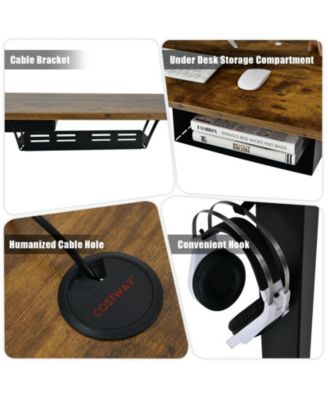 48-inch Electric Height Adjustable Standing Desk with USB Port