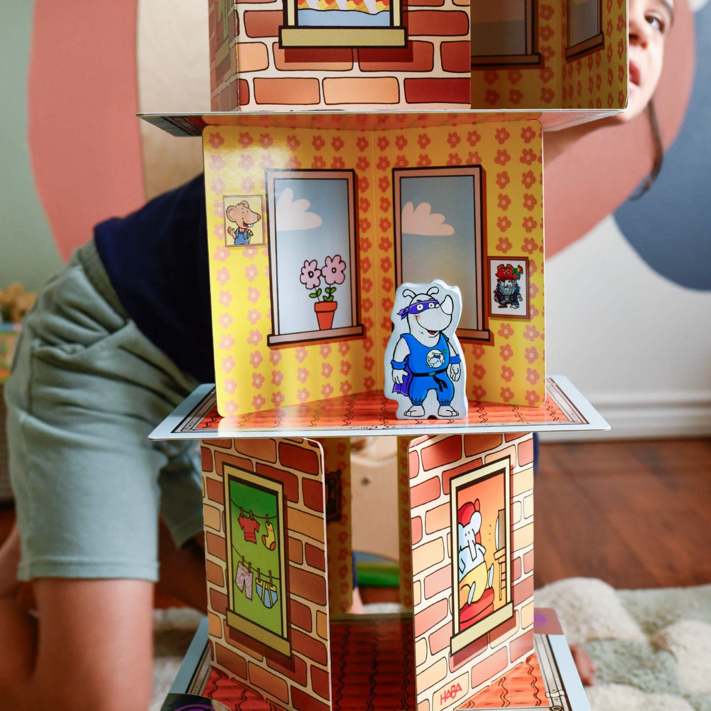 Детская настольная игра Haba Rhino Hero XXL Team Building Board Game, Ages 8+, цвет: Mutli — фото 2