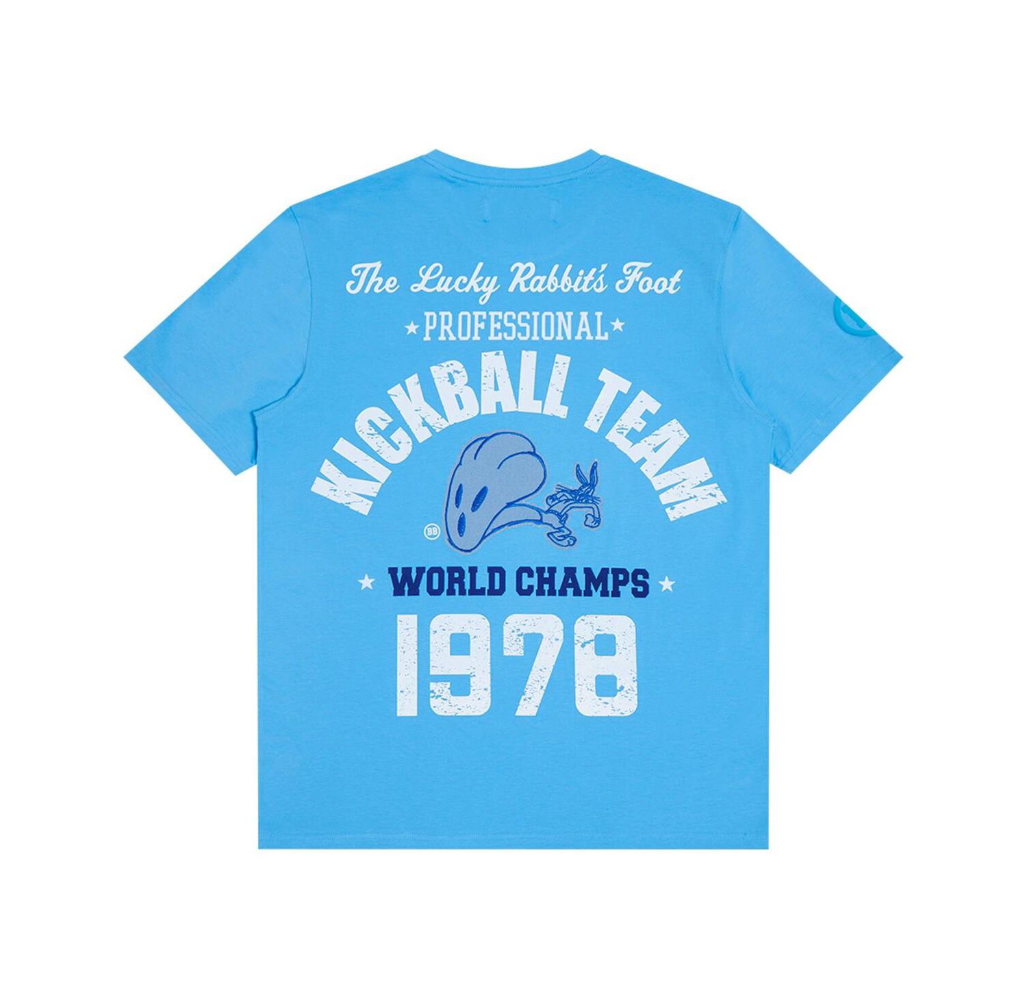 Men's Blue Looney Tunes Kickball Team T-Shirt