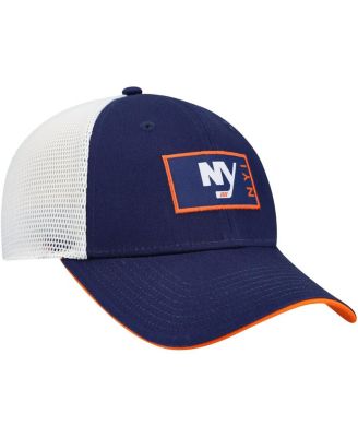 Мужская регулируемая шляпа дальнобойщика Fanatics Royal New York Islanders Authentic Pro Rink