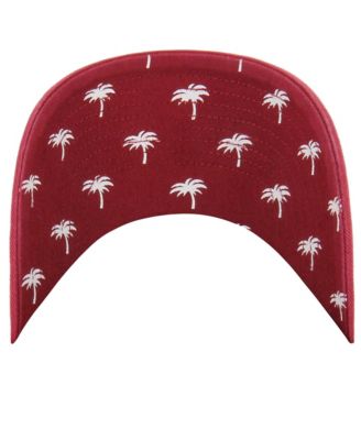 Women's Red Miami Heat Confetti Under Visor Clean Up Adjustable Hat