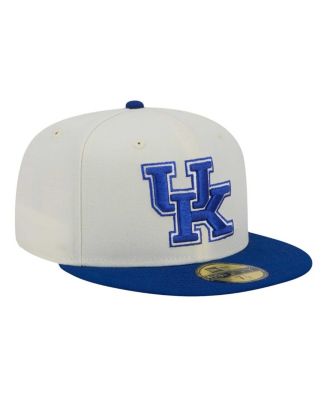 Мужская приталенная шляпа New Era кремового цвета Kentucky Wildcats Chrome 59FIFTY