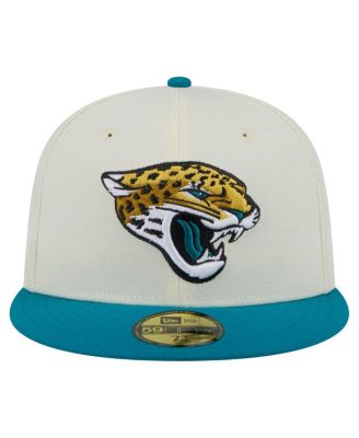 Мужская белая/бирюзовая шляпа New Era Jacksonville Jaguars Main 59 размера 