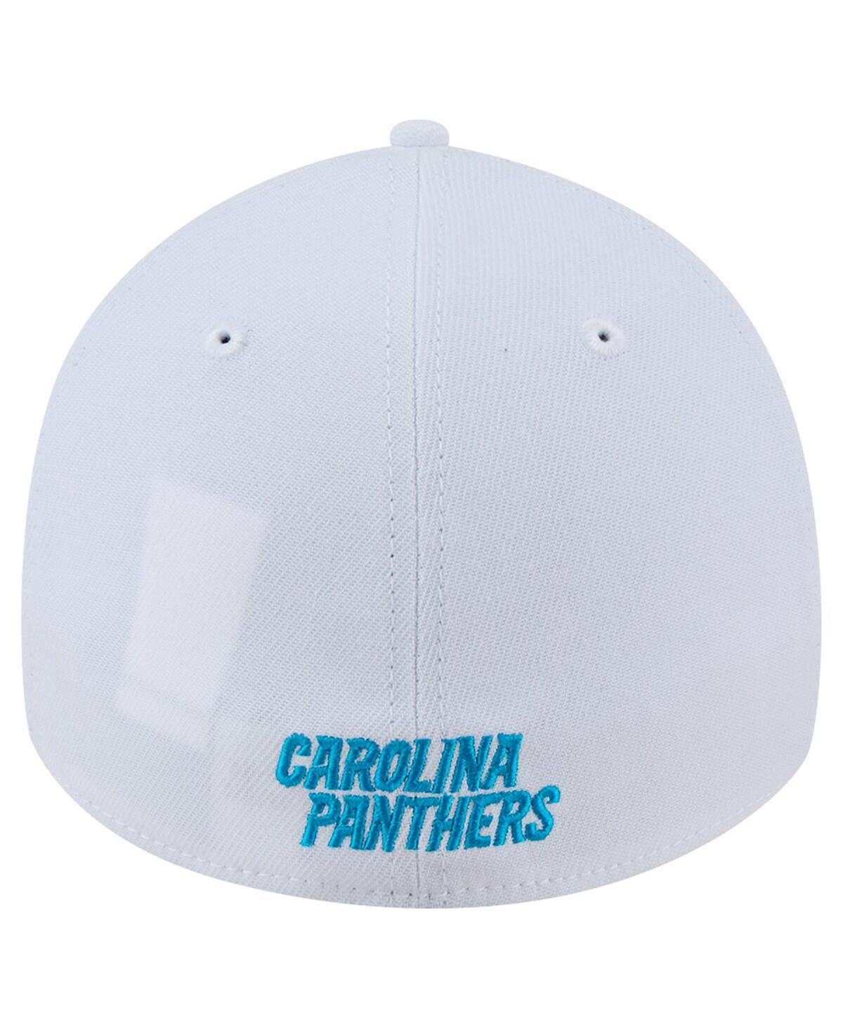 New Era Men's White Carolina Panthers Main 39thirty Flex Hat