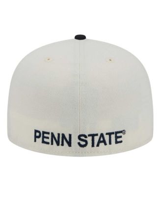 Men's Cream Penn State Nittany Lions Chrome 59FIFTY Fitted Hat