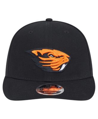 Мужская черная шапка-снэпбэк New Era от Oregon State Beavers с низким профилем длиной 9 футов 5 дюймов