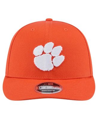 Мужская оранжевая кепка Clemson Tigers New Era с низкопрофильной застежкой-молнией длиной 9 футов 5 дюймов