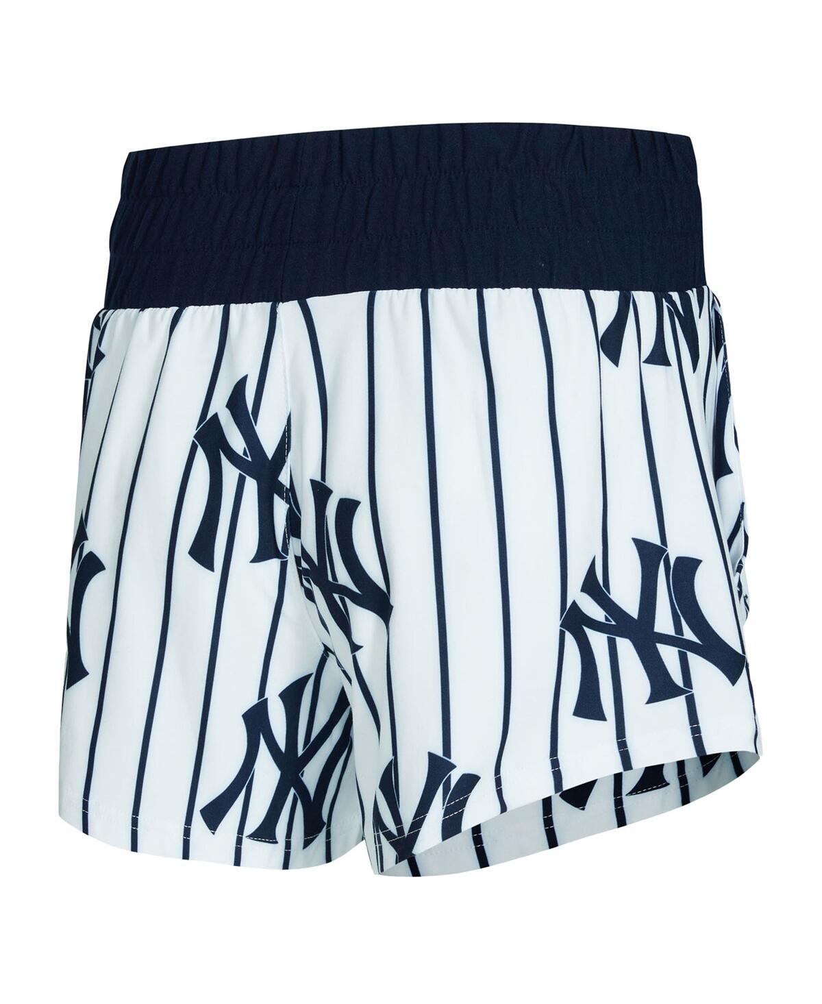 Shop Concepts Sport Women's 2-pieces White New York Yankees Pinstripe Record Tank And Shorts Set