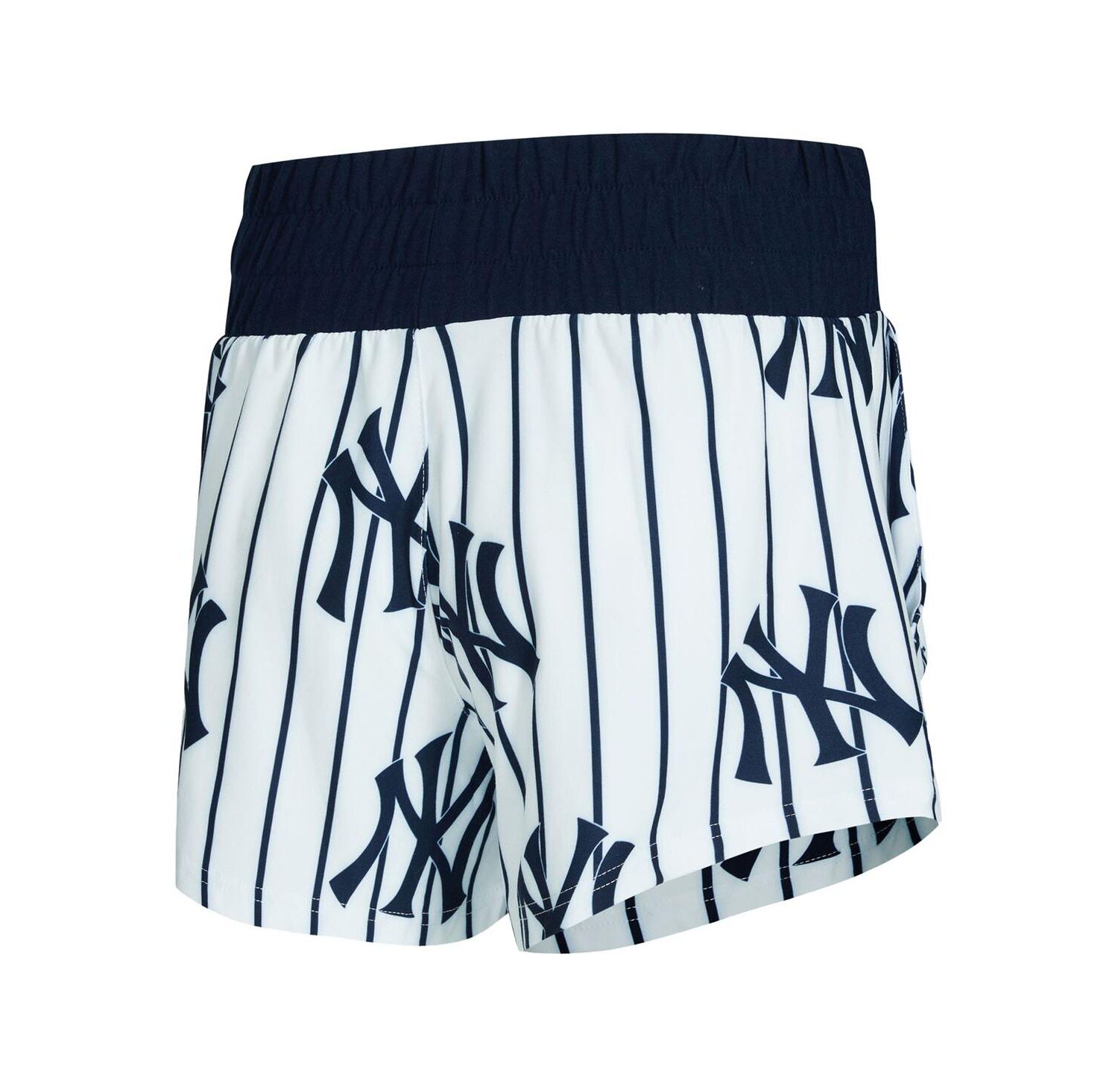 Women's 2-Piece White New York Yankees Pinstripe Record Tank and Shorts Set