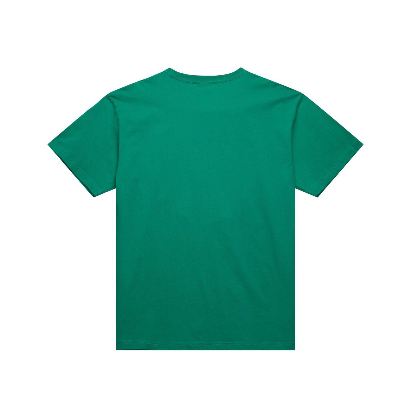 Мужская футболка Mitchell & Ness Kelly Green Boston Celtics Hardwood Classics Neon Nights Premium — фото 3